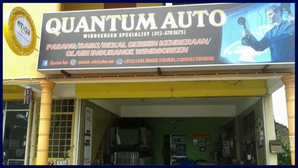 quantum auto 2 gong badak pakar cermin kereta