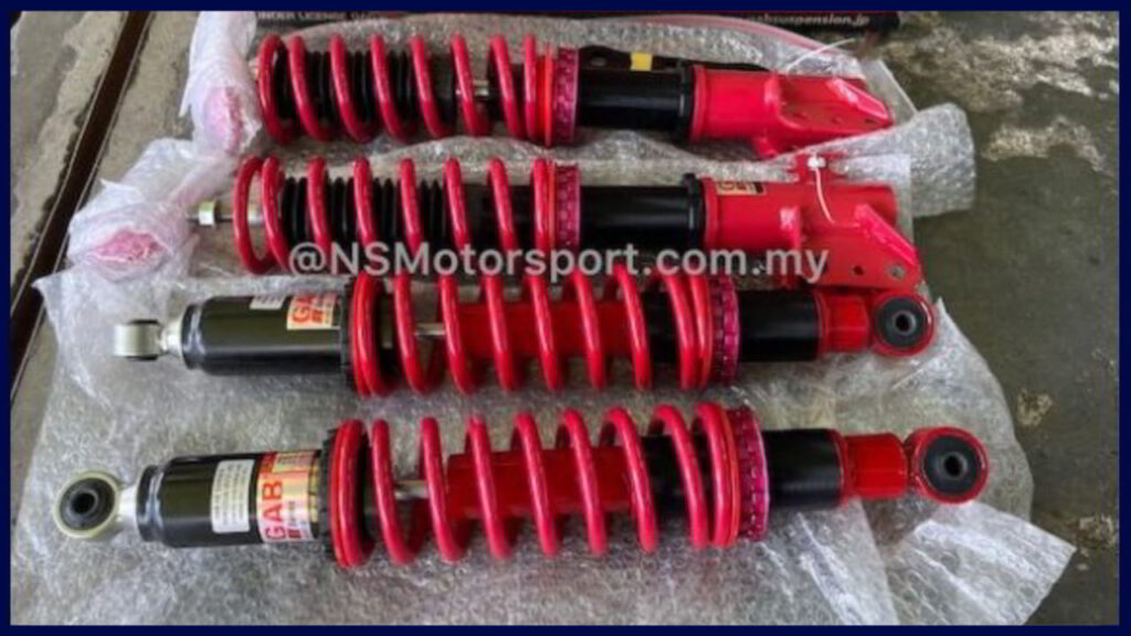 adjustable absorber myvi adjustable absorber coilover gab he series genuiene