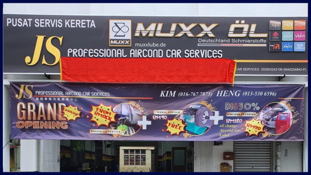 js professional aircond car service taman setia indah