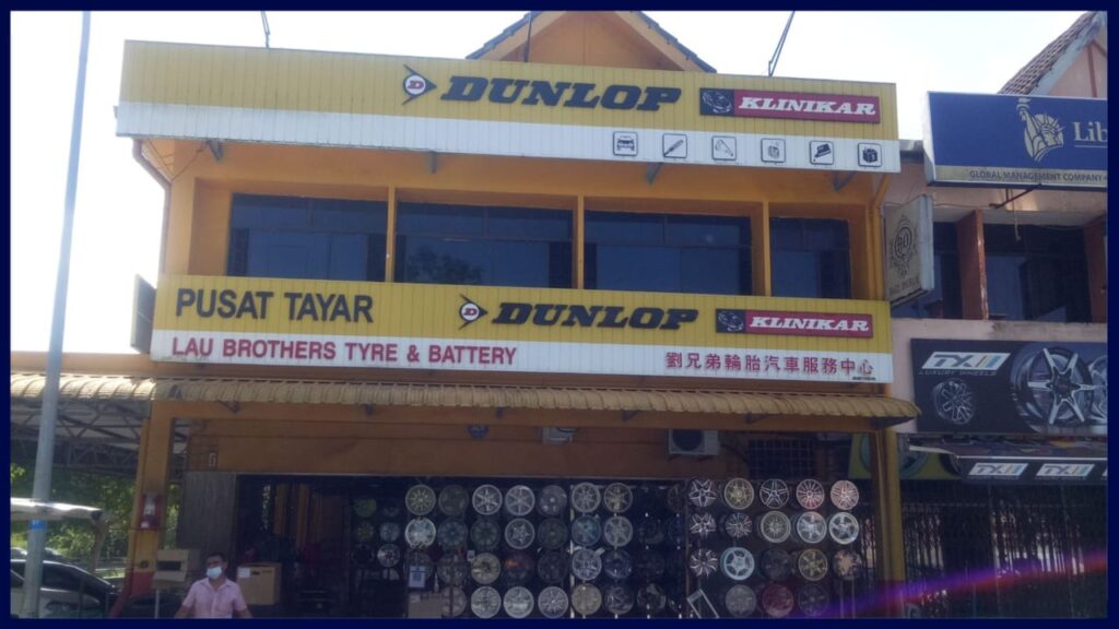 kedai tayar kereta kota tinggi lau brothers tyre & battery