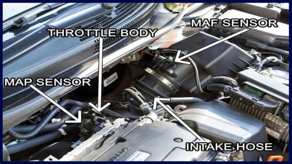 tanda sensor manifold absolute pressure maf map rosak