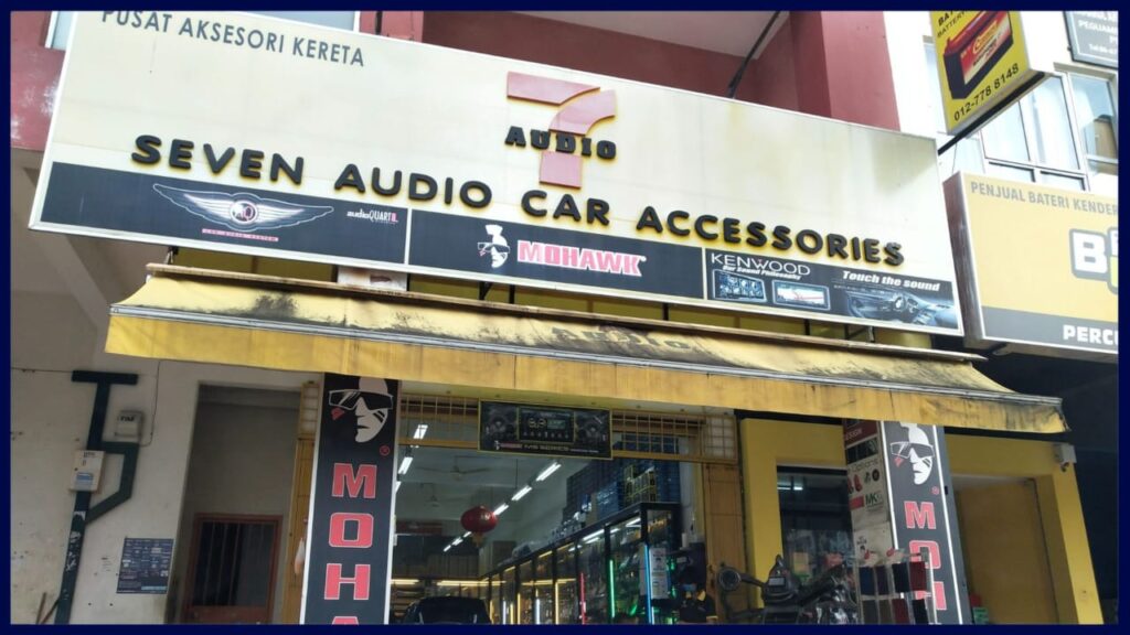 7 audio car accesssories senawang