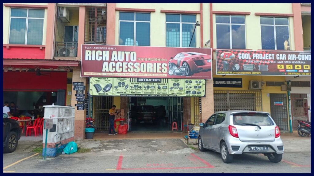 kedai aksesori kereta klang rich auto accessories