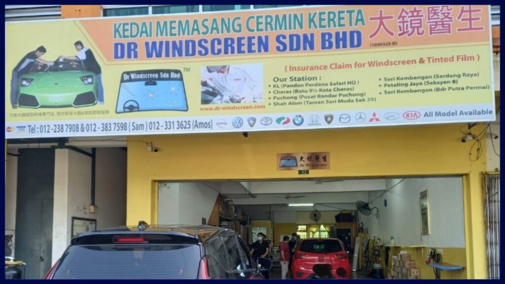 dr. windscreen sdn bhd bangi