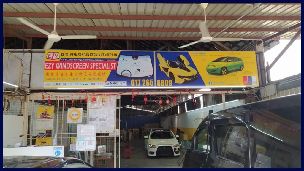 ezy windscreen specialist kedai cermin kereta klang