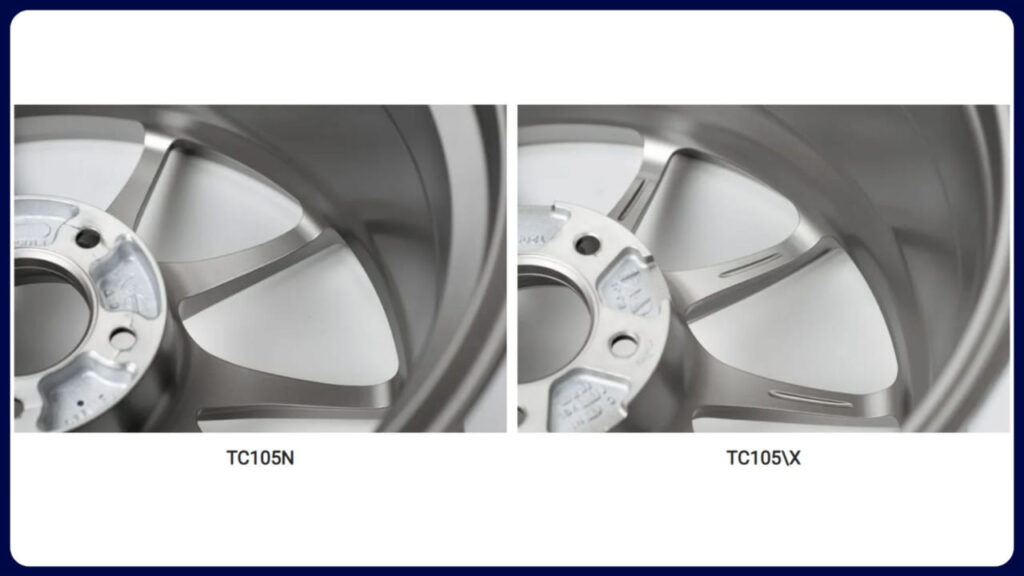 tc105x vs tc105n di sebalik potongan jejari rim